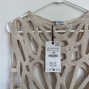 Zara crochet midi dress M or L